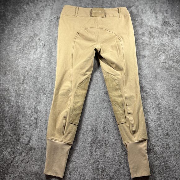 Equine Couture Women Sportif Schooling Breeches Riding Pants Tan Size 30 H285 - Picture 6 of 12